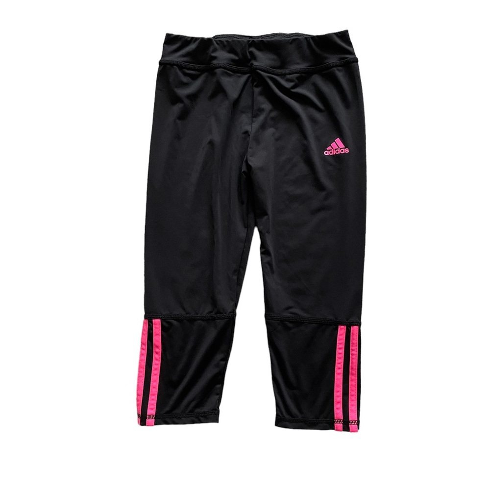 Adidas Girls Black Size 7/8 Small Calf Length Leggings